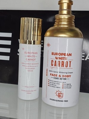 Europäische weiße KAROTTE Bio Körpermilch. And Serum5 Days ACTION SPF50 500ml X 1