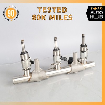 15-19 Audi D4 A8L A6 CREC 3.0L Right Side Fuel Rail w/ Injectors OEM 80k