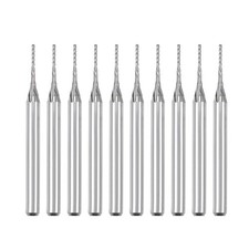 10Pcs 0.7mm Carbide End Mill Engraving Milling Cutter CNC Router Bits 1/8" Shank