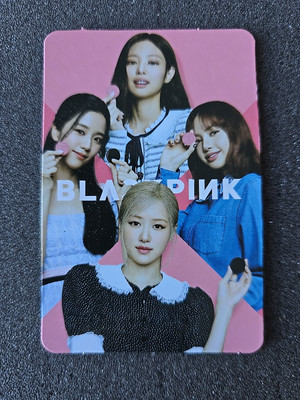BLACKPINK GROUP OREO Official Picture Card #5  US SELLER Lisa Jennie Jisoo Rose
