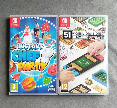 Lot 2 jeux party : Instant Chef/51 Worldwide Games - VF (Nintendo Switch, 2020) - Photo 1/4