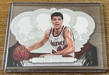 DRAZEN PETROVIC 17-18 Panini Crown Royale #195 DIE-CUT ! PORTLAND TRAIL BLAZERS