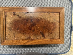 Antique Chinese Coffee Tea Altar Table Mother Of Pearl Inlays, Burl Walnut