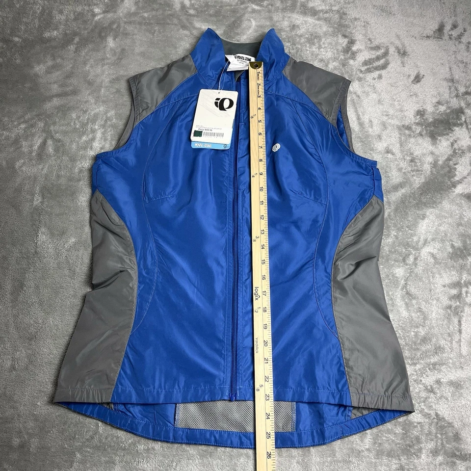 Nuevo con etiquetas Chaleco de Ciclismo Pearl Izumi Cremallera Completa para Mujer Talla Grande Azul Gris Malla Ventilada Foto 2 de 4