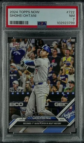 2024 Topps Now /653737 Shohei Ohtani #722 PSA 7