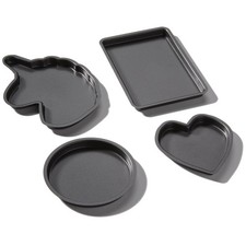 Kids Baking Set compatible with Easy Bake Oven  Fun Oven Pan Set of 4 made o...