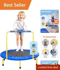 Foldable 3FT Trampoline with Foam Handle - Perfect Birthday Gift for Kids