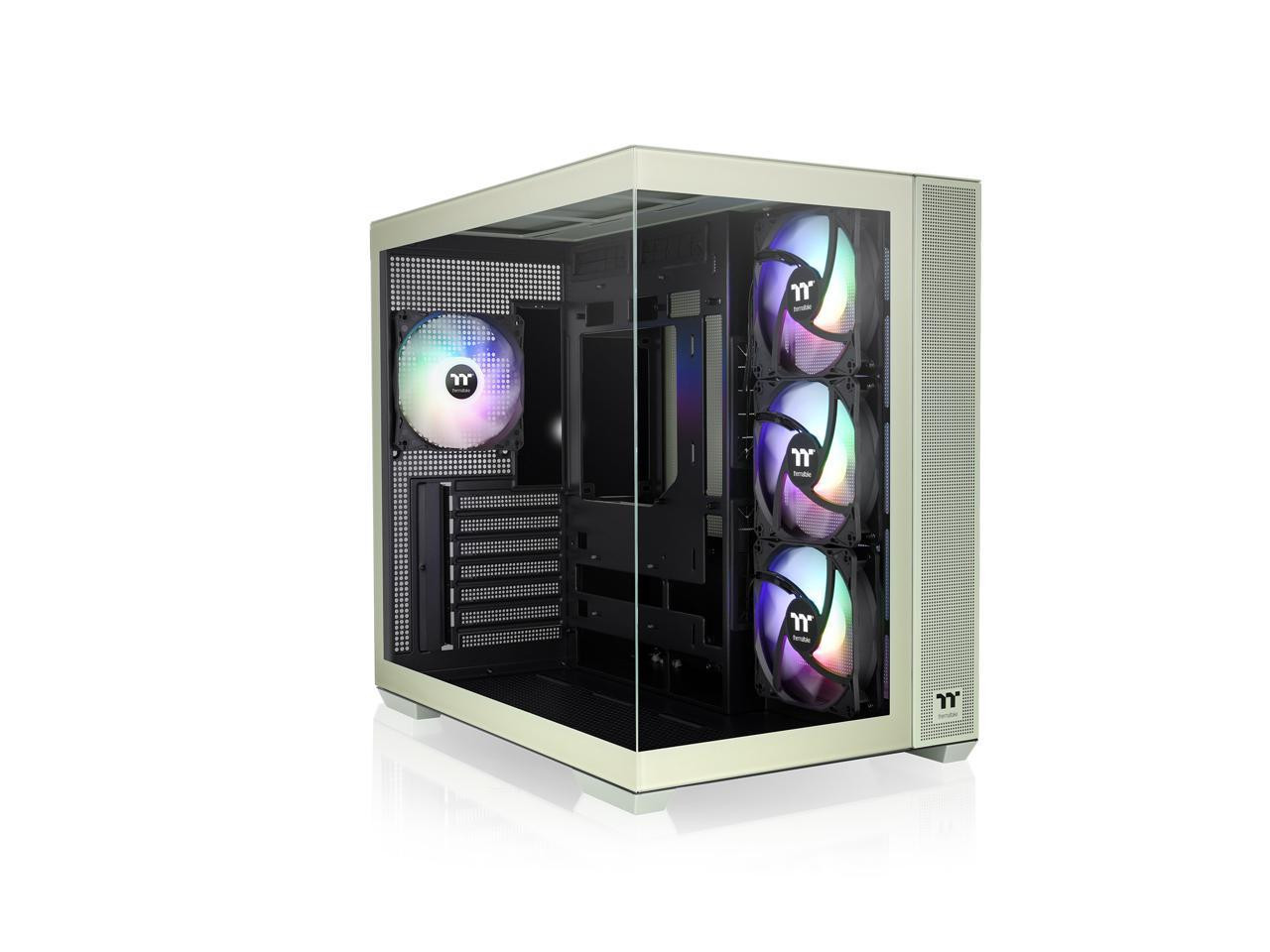 Корпус Thermaltake View 380 TG ARGB Matcha Green ATX в комплекте 4x120 мм вентилятора ARGB 37290₽