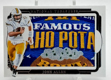 National Treasures Collegiate Josh Allen Wyoming Cowboys Idaho Potato Patch **