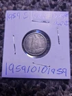 1959 canadian dime - 80% silver