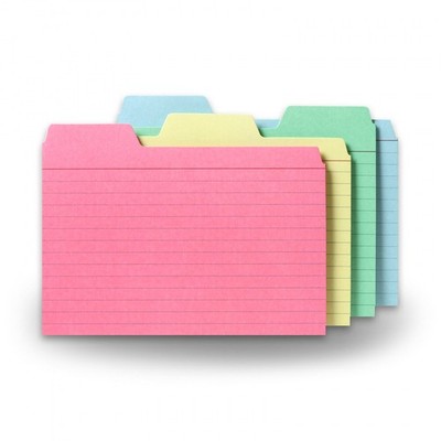 Find It Tabbed Index Cards, 4 x 6 Inches, Assorted 4x6 48 PK, 
