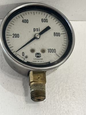 #ad Air Pressure U.S. Guage PSI Untested Made In America $14.00