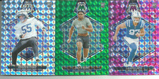 (82) 2024 PANINI MOSAIC MULTI-COLORED PRIZM REFRACTOR FOOTBALL ROOKIE CARDS !!