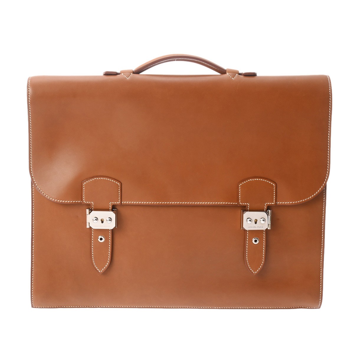 HERMES Sac a Depeches 41 Forbe H Engraved Vaubernia Bag 2004 294449