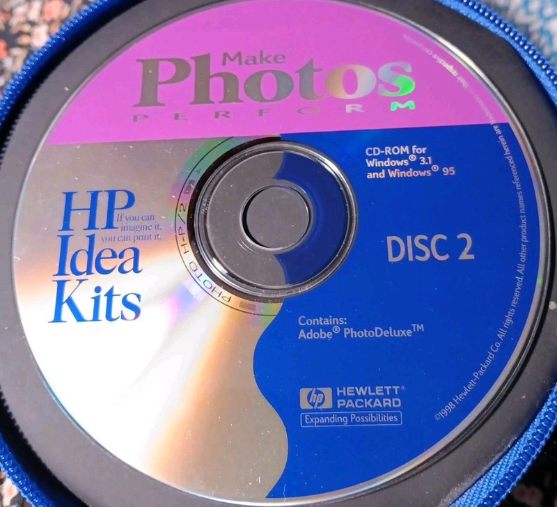 HP Printer Printing Creative IDEA KITS 2 CD-ROMs for  Windows 95 Bundle VG