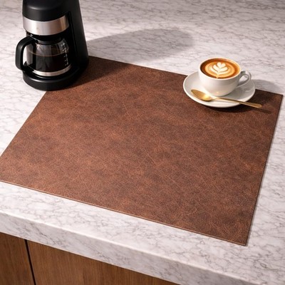 Urban Nest Geschirrtrockenmatte, super saugfähige Kieselgur 40 x 60 cm, kaffeebraun 