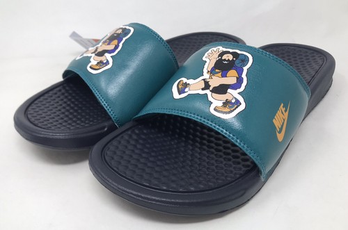 New Nike Benassi JDI Print Hiker Men Size 7/Slides Sandals 631261-408/free Ship - Picture 4 of 10