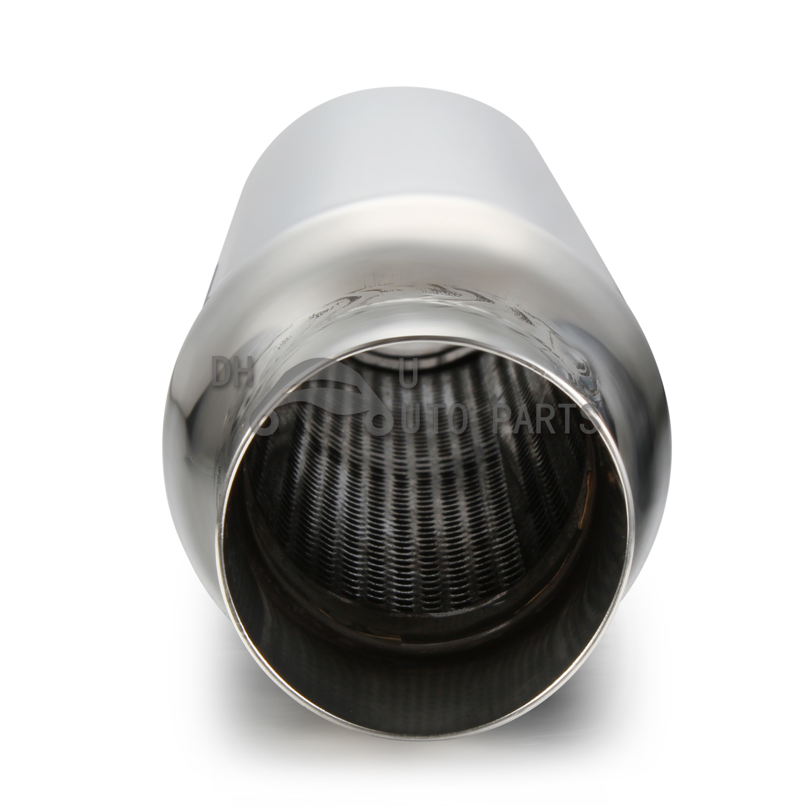 2.5" Exhaust Hotdog Resonator Muffler Glass Pack 15" Long High Flow AU