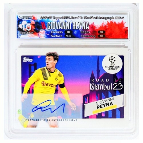 HGA 10 Auto 10 22-23 Topps UCC GIOVANNI REYNA /100 AUTO ROAD TO ISTANBUL USA SP
