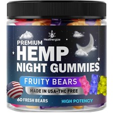 Natural gummies- Bears, Pure-Sleep, Anxiety, Pain, Relaxation, Stress, Brain-USA