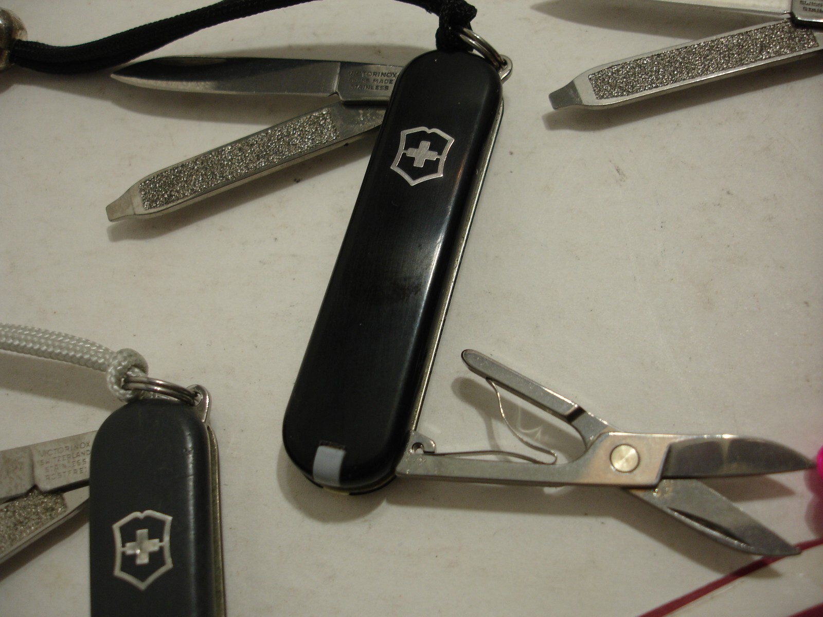 LOT of 7 VICTORINOX 58mm CLASSIC COLORS CLASSIC SD SWISS ARMY KNIVES w/ LANYARDS eBay