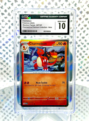 CGC 10 Charmeleon 027/197 Obsidian Flames Holo Pokemon Promo Card