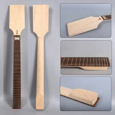 Electric Guitar Neck 24 Fret 30 Inch Rosewood Fretboard Baritone Neck Unfinished