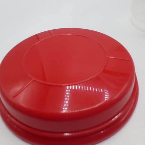 Whirly Walt Disney World Mickey Mouse Plastic Cup Bucket Clear Red Top 9" Tall - Picture 7 of 8