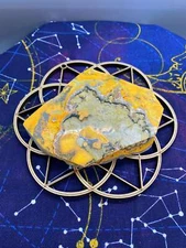 216 Gram Bumblebee Jasper Slab Crystal Free Form Specimen