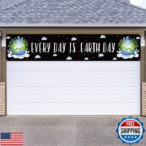 Rvsticty Earth Day Decorations Every Day is Earth Day Banner for Fence Yard L - Picture 5 of 5