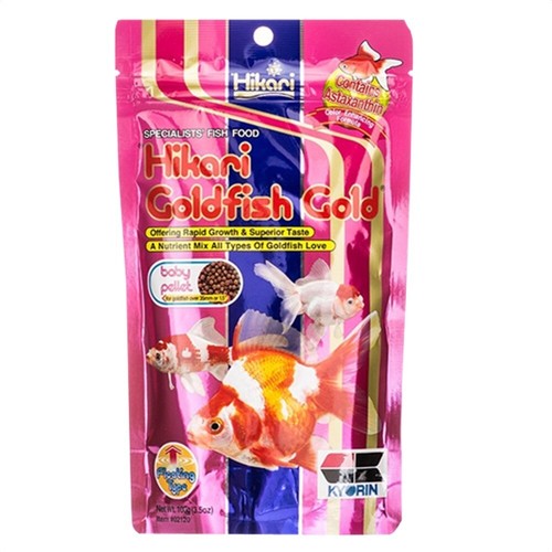 Hikari Goldfish Gold Powerful Color Enhancing Diets Baby Floating Pellet - Picture 2 of 11