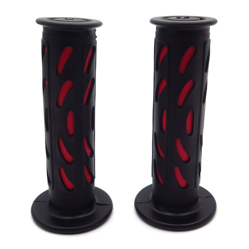 Red Bean Rubber Hand Grips Handlebar For ATV Polaris Arctic Cat Suzuki