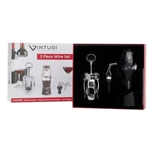 Vinturi Wine Tool 3 pieces with Wine Aerator, Wine Opener and Stopper NEW SEALED