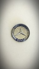New Mercedes Key Fob Remote Metallicrubber Badge Logo Sticker