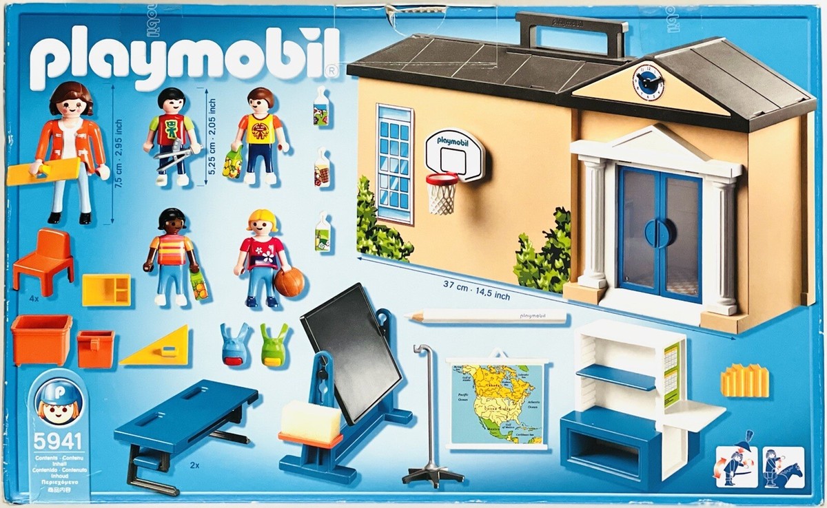 Playmobil School Set 5941 51 pieces Take Along set Children