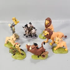 Disney Lion King Cake Toppers Simba Rafiki Pumbaa Timon Shenzi Figures Lot Of 8