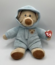 TY Baby Bear Blue Pluffies Collection 2016 With Tags Plush