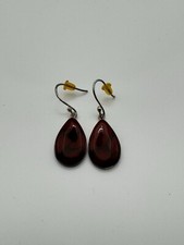 ATI Signed Sterling Silver 925 Red Jasper Earrings ATI 925 Mexico