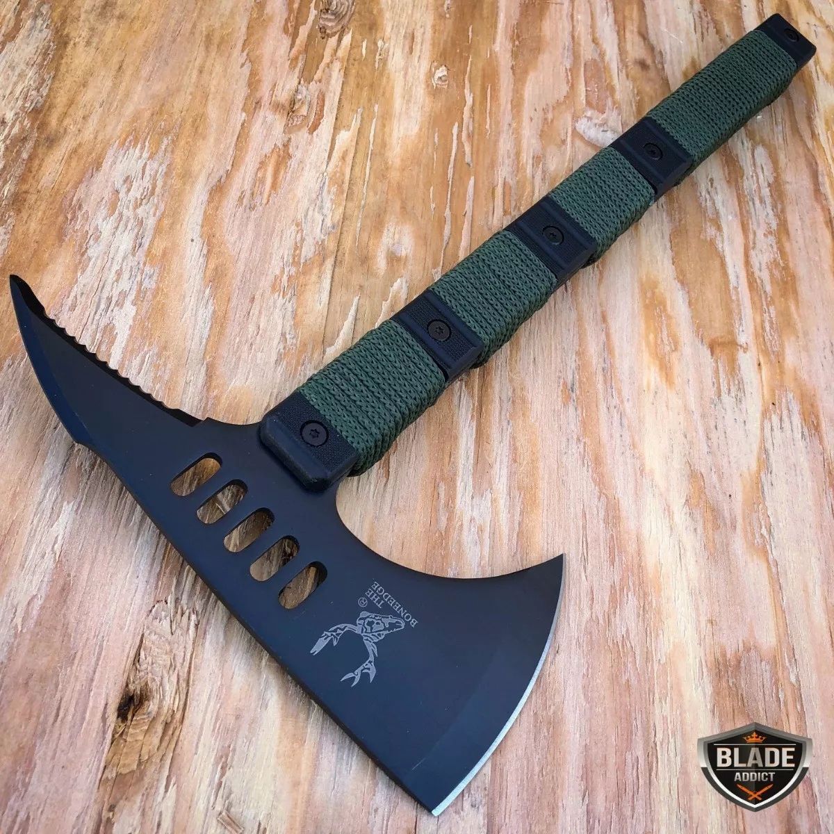 2 PC 15" Military TACTICAL Survival Tomahawk Combat Throwing Hatchet  Hunting AXE | eBay
