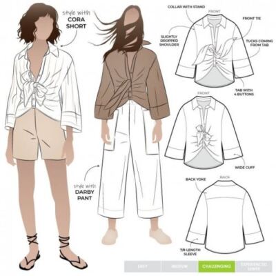 Style Arc Schnittmuster Nicola Shirt Gr. 18-30