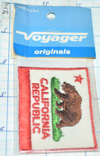 CALIFORNIA REPUBLIC GRIZZLY BEAR STATE SYMBOL FLAG VOYAGER VINTAGE NIP PATCH