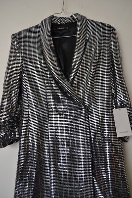 zara silver metallic blazer dress VESTIDO BLAZER METALIZADO