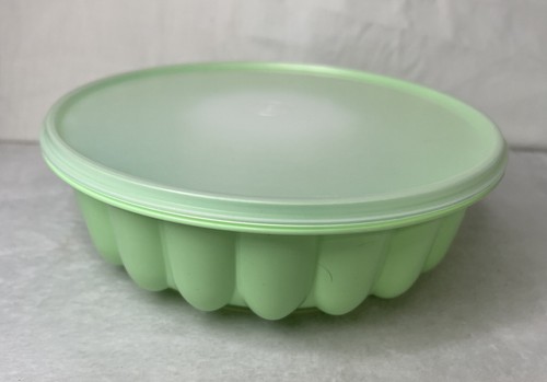Tupperware Jello Mold Ice Ring 3pc Jel-N-Serve Mint Green 1201-12 1202-1 1203-2