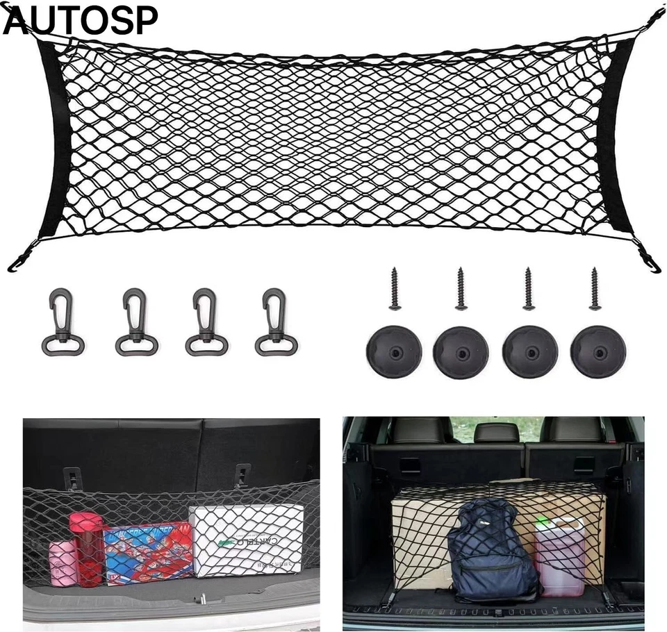 Rear Trunk Envelope Style Cargo Net for MERCEDES-BENZ GLA-CLASS 14-24 Luggage Ne - Image 2 of 4
