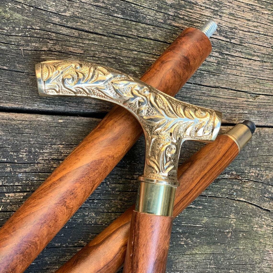 Antique Style Solid Brass Chrome Handle Designer … - image 7