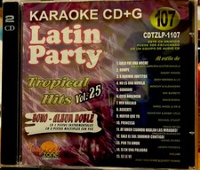 Latin Party Karaoke Tropical Hits Volume 25 107 Sealed CD G 2 CD Set Columbia