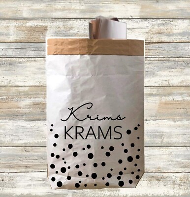 Papiersack bedruckt   Paperbag   Design   Aufbewahrung für Altpapier, Spielzeug 