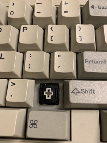 Rare DataDesk International Macintosh 101 Keyboard 6040-6p- White/grey Switches - Picture 2 of 4