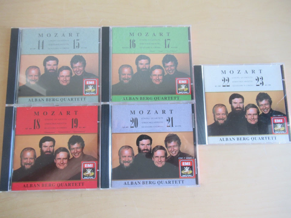 Mozart-Die 10 Großen Streichquartette-Alban Berg Quartett-5er Emi CD Box-CD´s NM - Bild 4 von 4