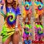 thumbnail 1  - Womens Tie Dye Short Sleeve T Shirt Dress Plus Size Summer Boho Beach Sundress